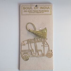 New Soul of India 24K Gold Plated Bookmark